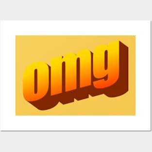 oh my word art Posters and Art